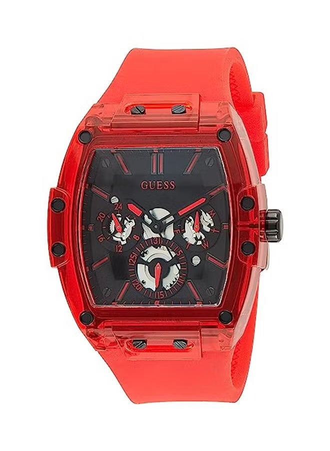 GUESS ساعة يد رجالية أنالوج سيليكون - GW0203G5 - 43 مم - Image 1